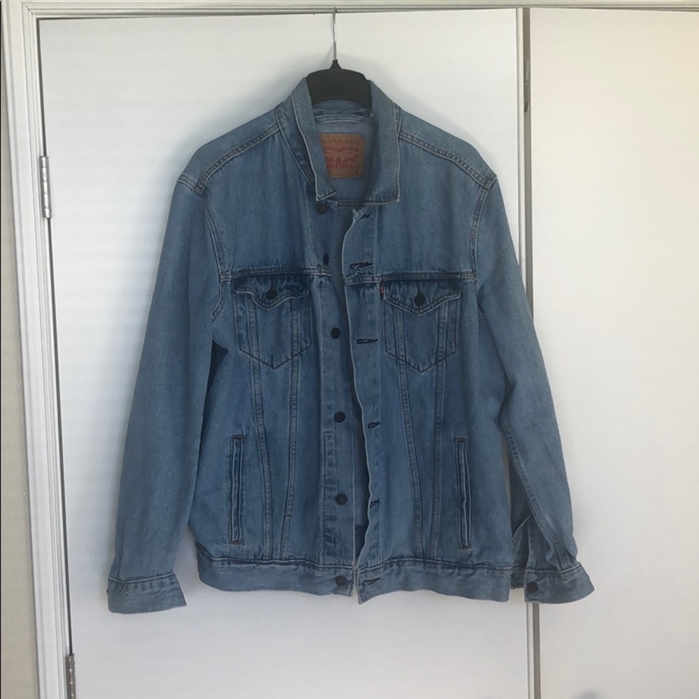 Levi Straus Blue Denim Jean Jacket XL Mens